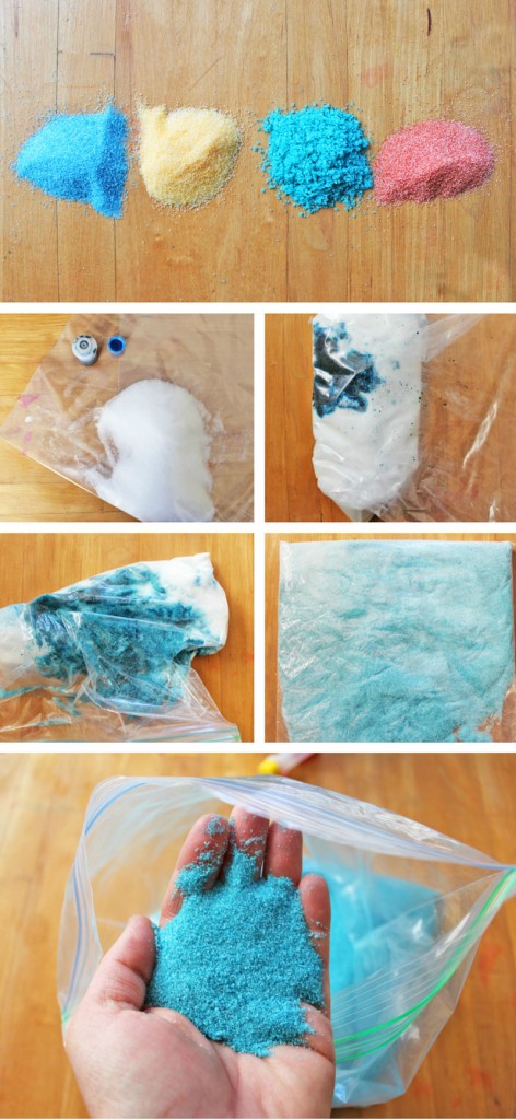 DIY Art Materials | Learn how to make colored salt for art and science projects. BONUS: six ideas for what to do with it!