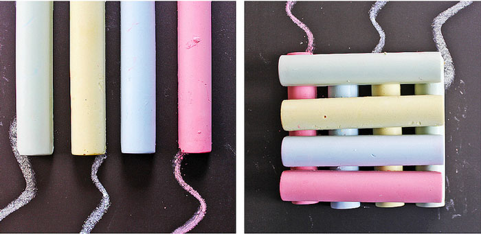 Easy art material to make: DIY Chalk using Plaster of Paris