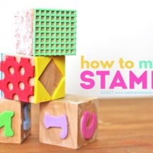 Learn how to make a stamp using fun foam and a wood blocks.