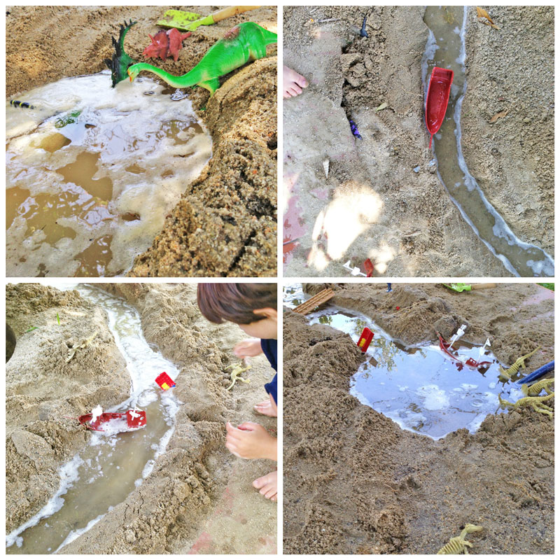 Sand Rivers are a go-to sand and water play idea on the hottest of summer afternoons! BONUS: This activity covers so many STEAM concepts!