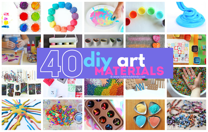 40 DIY Art Materials You Can Make at Home - Babble Dabble Do
