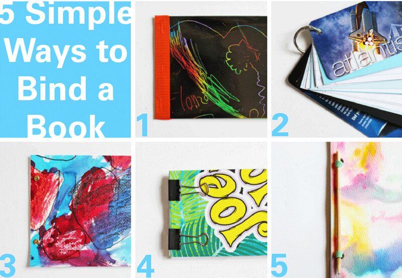 How To Make Books With 5 Simple Book Binding Methods Babble Dabble Do