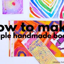 How to Make Books with 5 Simple Book Binding Methods. Use for kid's art, handmade journals & more!