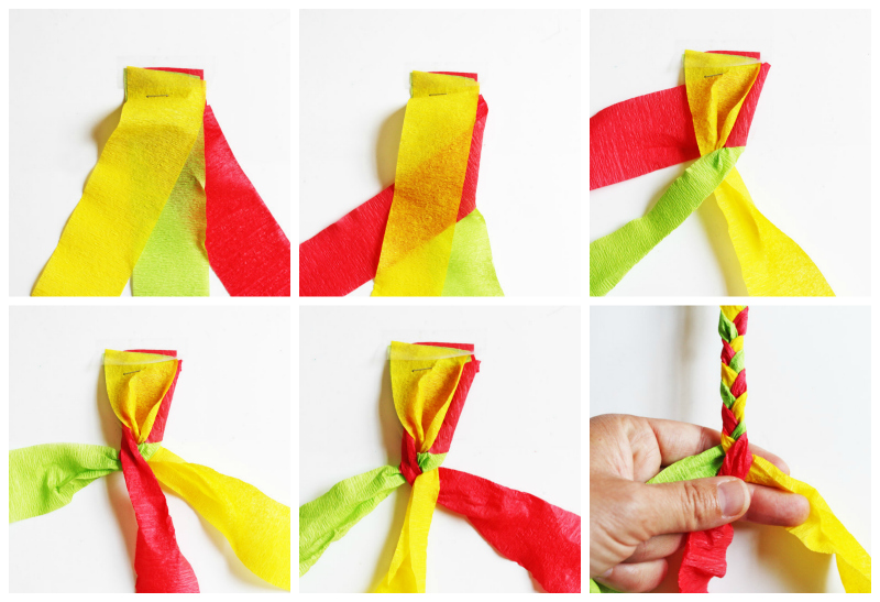 Fun Paper Craft for kids and adults: Learn how to make bracelets using leftover crepe paper!