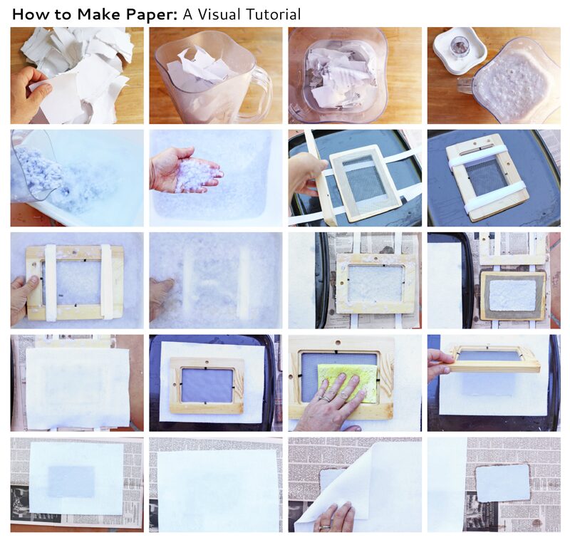 Learn how to make paper with this step-by-step tutorial.