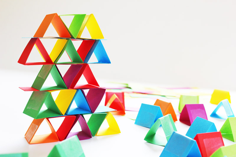 Engineering for Kids: Make building blocks out of paper! Great way to illustrate how shape affects strength.