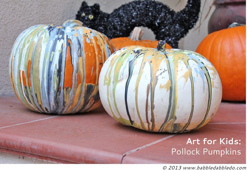 Art for Kids: Pollock Pumpkins