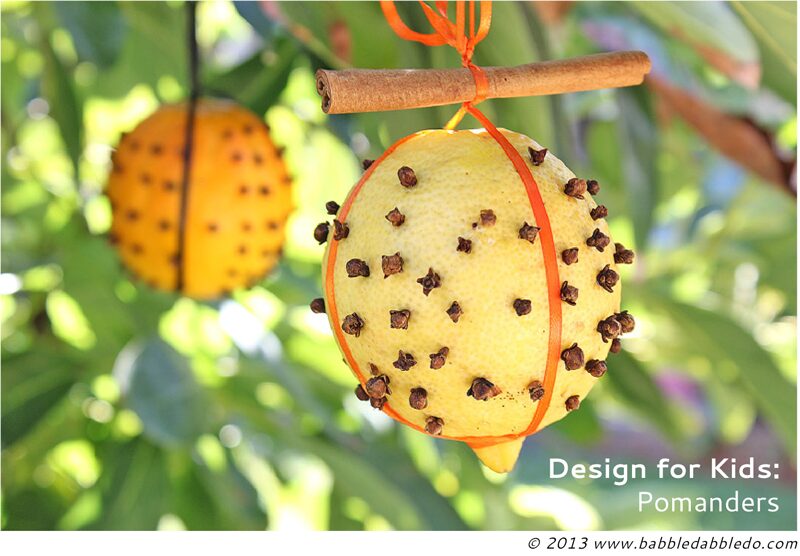 Learn how to make fall/winter pomanders for a breath of citrusy fresh air!