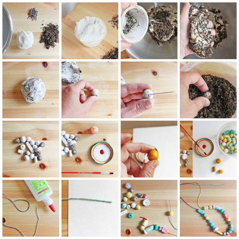 Seed Bomb Necklaces: Make mini seed bombs into beads!