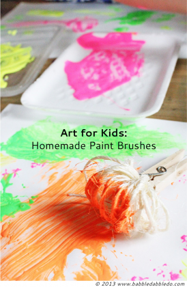 STEAM Challenge For Kids: Make DIY Paint Brushes - Babble Dabble Do