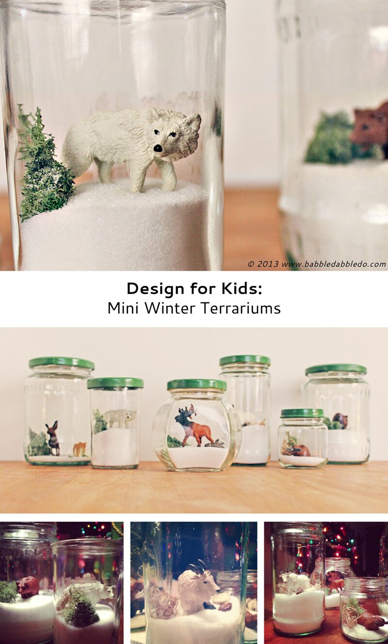 Winter Craft for Kids: Mini Winter Terrariums for Kids
