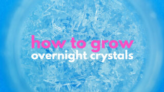 Learn how to grow epsom salt crystals overnight! Great project for the science fair.