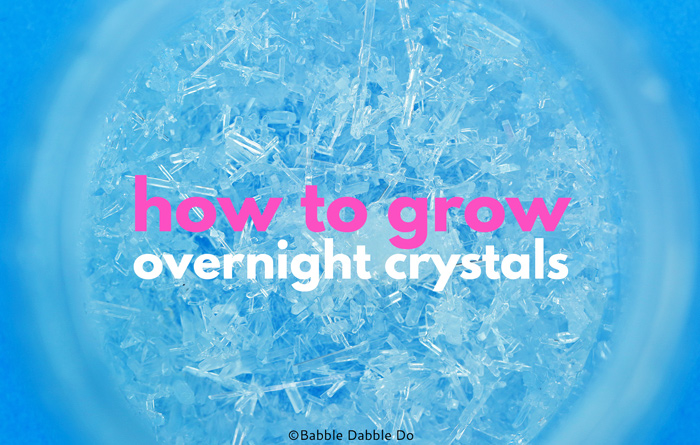 Learn how to grow epsom salt crystals overnight! Great project for the science fair.