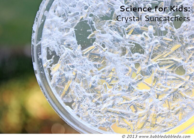Fun Science Experiment: Make Crystal Suncatchers using Epsom Salt!