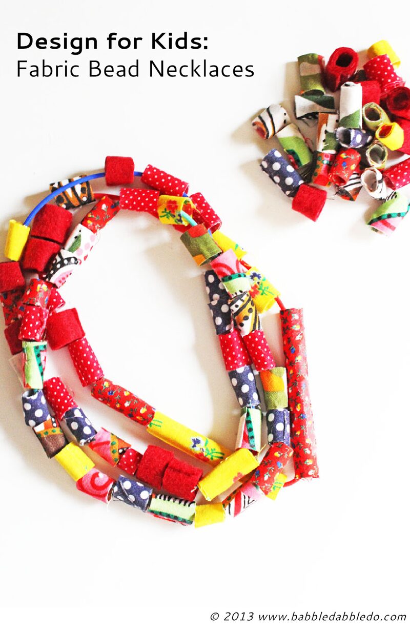 How to make fabric beads with a simple shortcut!
