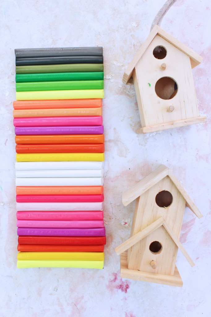 art projects for kids: clay houses