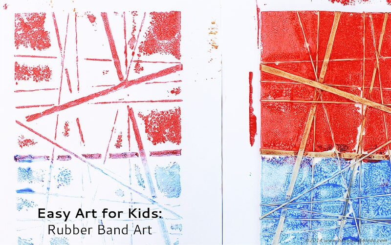 Rubber Band Art features 3 ways to use rubber bands to make art! These are fun and easy art projects for kids.