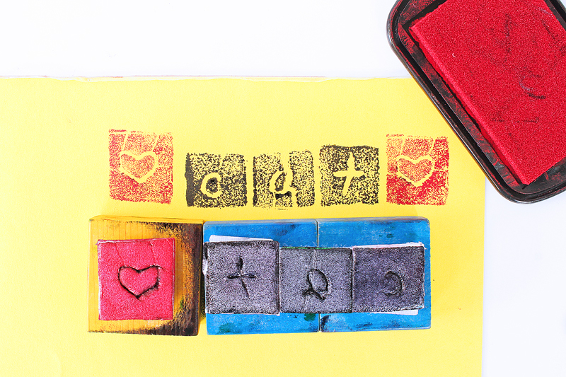 Design for kids: Make a DIY stamp out of recycled materials