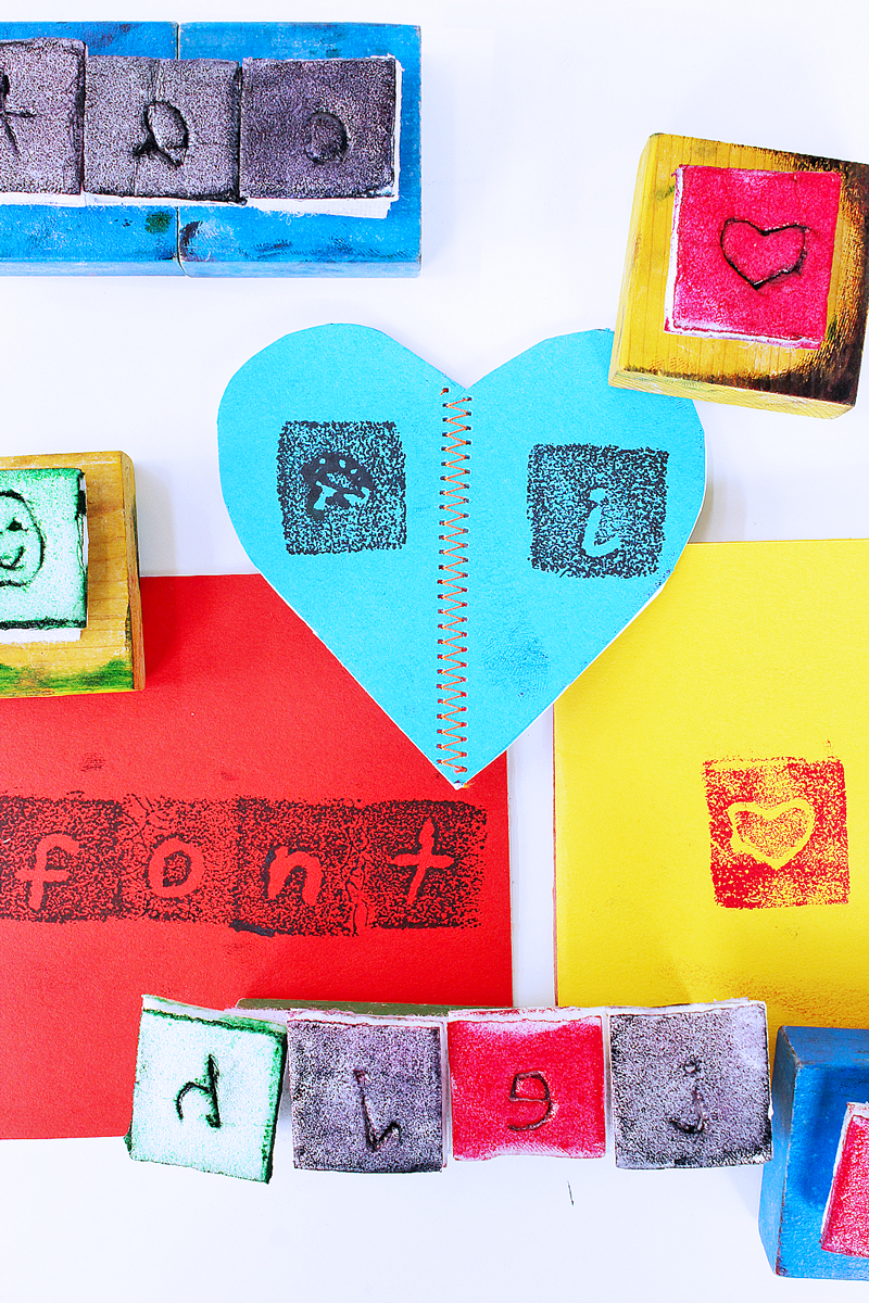 Design for kids: Make a DIY stamp out of recycled materials