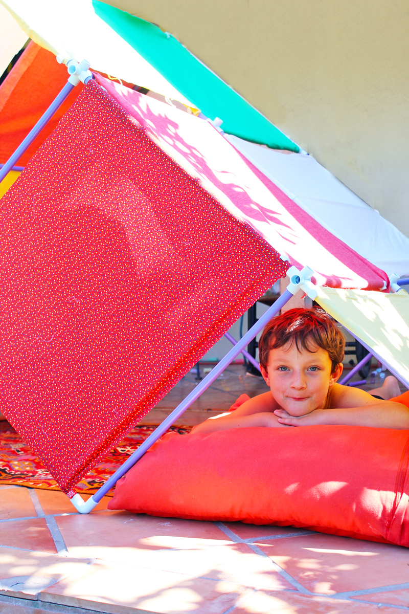 Explore architecture with kids by building forts using the Fort Magic Fort Building Kit