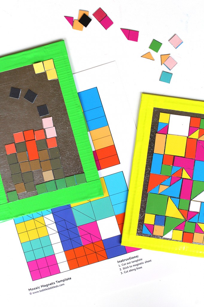 Mosaic Art for Kids: Mosaic Magnets - Babble Dabble Do