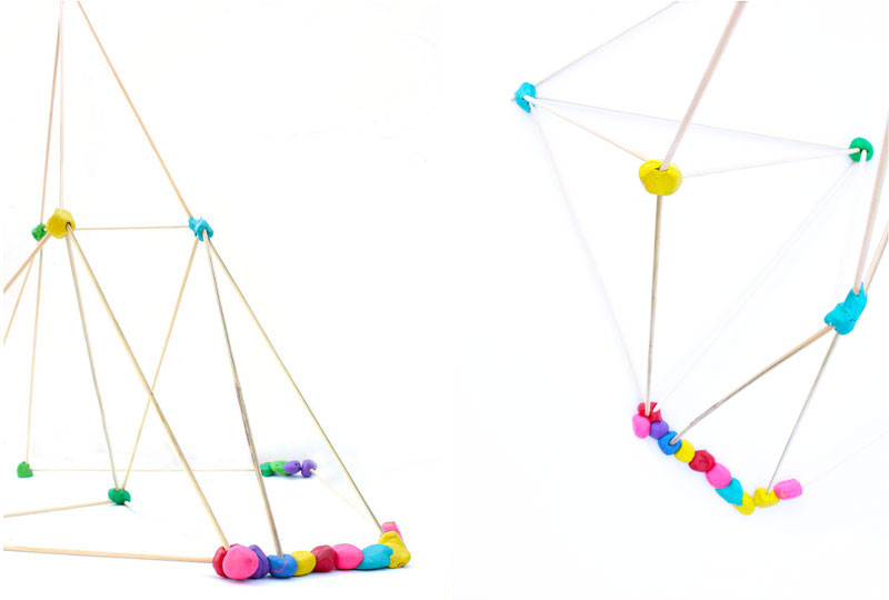 Engineering for Kids: Build tall and colorful structures with skewers