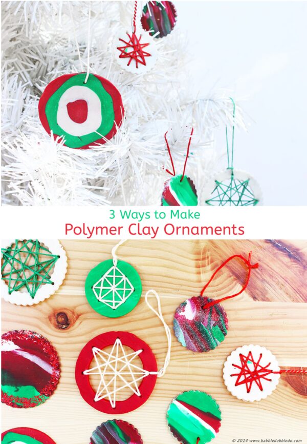 Homemade Christmas Ornaments with Polymer Clay Babble Dabble Do