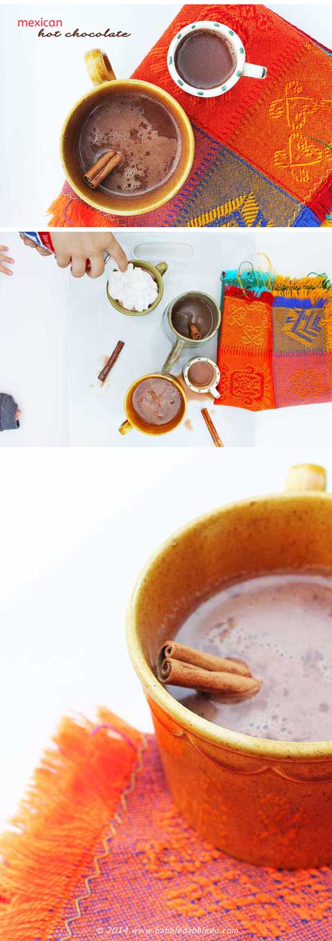 Cooking with Kids: Make Mexican Hot Chocolate to warm up on a cold day.