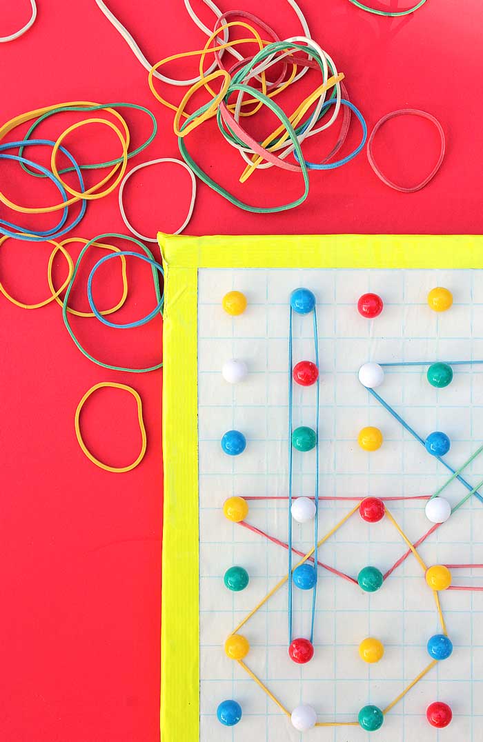  Make the easiest DIY geoboard ever and explore concepts like area and perimeter with kids.