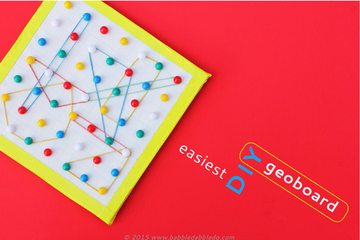  Make the easiest DIY geoboard ever and explore concepts like area and perimeter with kids.