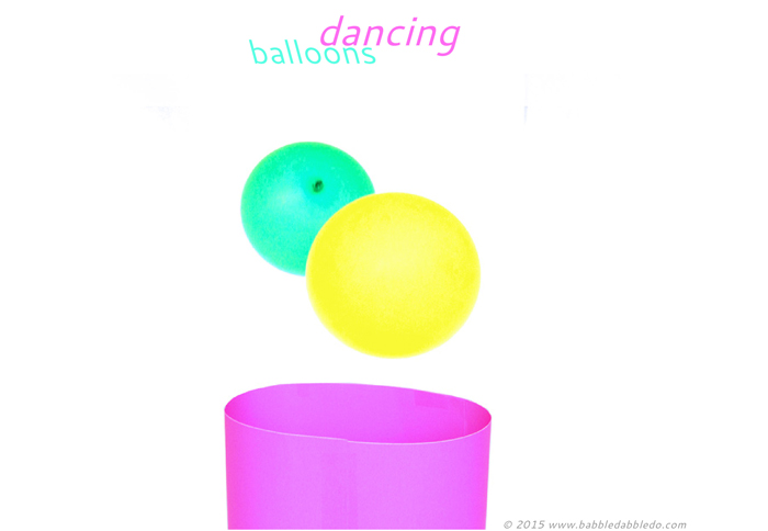 Simple STEAM activity: Watch balloons dance in a vortex of air. How many balloons can you get to "dance" at once?