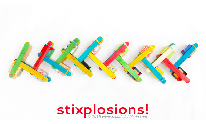 STEAM Activity: Make Stixplosions and learn about chain reactions! 