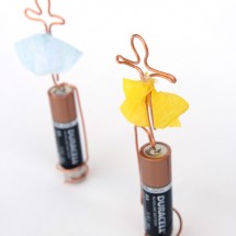 Learn how to make both a basic homopolar motor and a tiny dancing motor! Great science fair project for older kids!