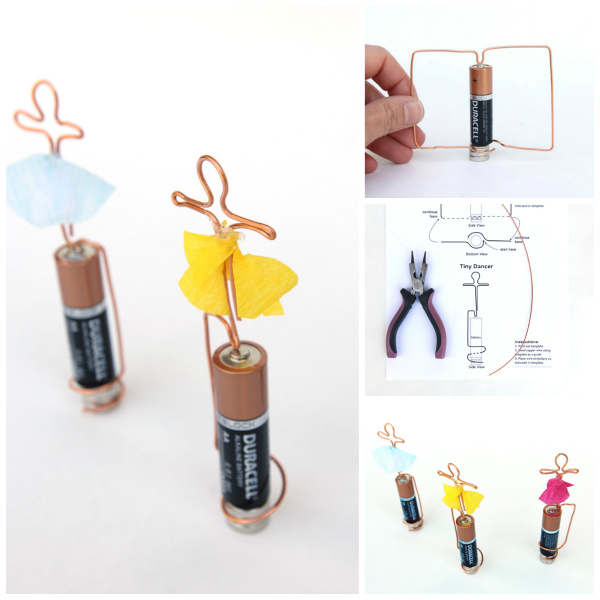 Learn how to make both a basic homopolar motor and a tiny dancing motor! Great science fair project for older kids!