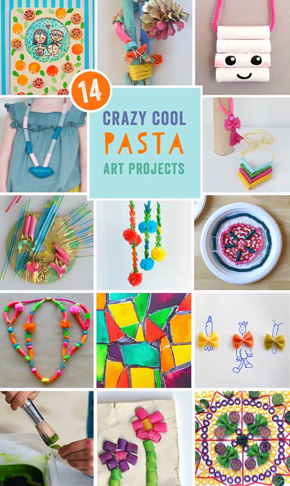 14 Crazy Cool Pasta Crafts for kids