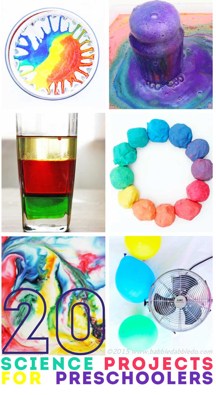 20 Science Projects for Preschoolers- Older kids will love them too!