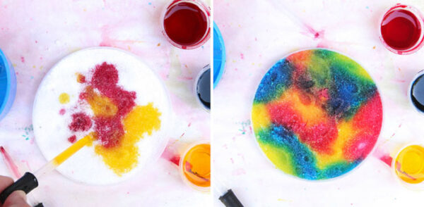 Process Art Idea: Salty Rainbows - Babble Dabble Do
