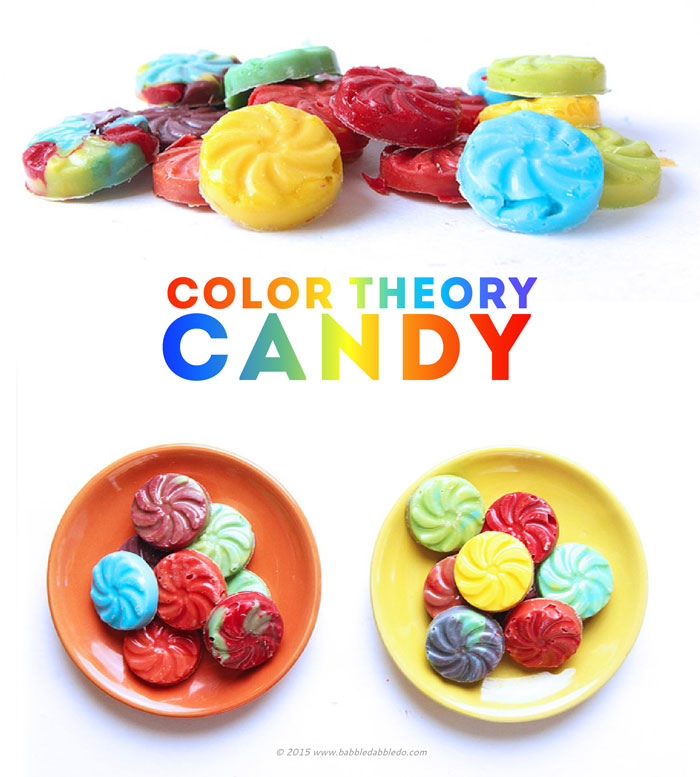Color theory never tasted so good! Learn about color mixing with this easy science based cooking project for kids: color mixed candies.
