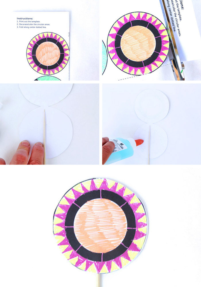 Make a simple optical illusion toy and trick your eye! Fun paper craft for kids.