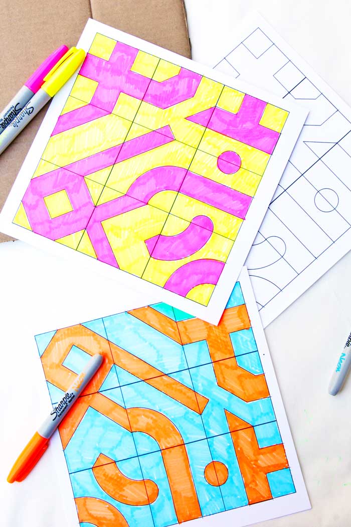 Math Game Idea: Infinity Tiles. No matter how you rotate them, the design always connects! Download our pre-designed or blank template and make your own set.