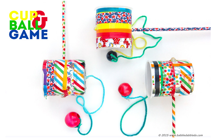  DIY toy idea: Make the classic Cup & Ball Game using a few household items!