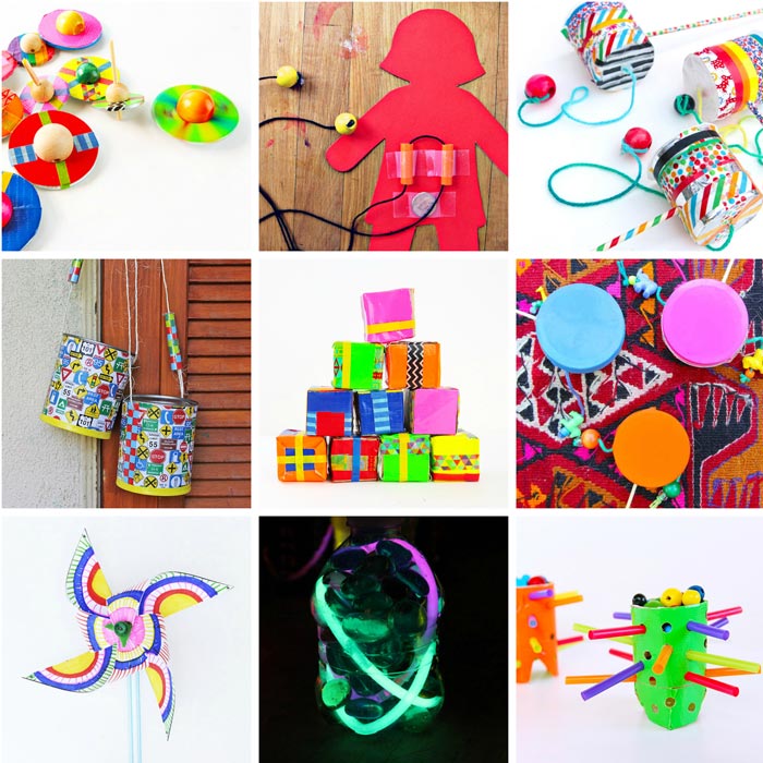 DIY TOYS: 80 Easy Creative Projects for Kids including activities, art, crafts, science, engineering and toys! Projects perfect for kids ages 3-8.