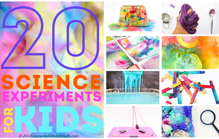 20 Science Experiments for Kids. Great science fair project ideas too!