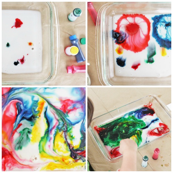 See exploding bursts of color in the amazing magic milk experiment! We'll show you some two ways to do the experiment and an extension idea for the project as well.
