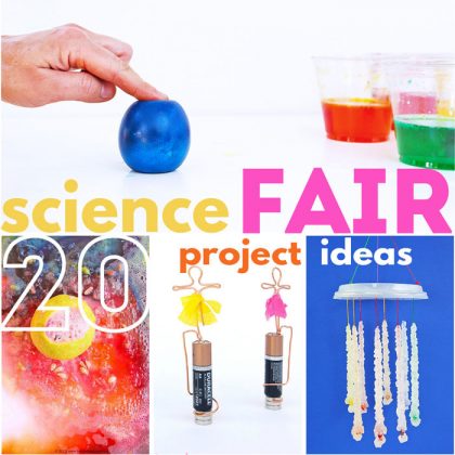 20 Science Fair Projects for Kids- based on grade level.