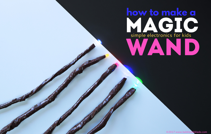 A Harry Potter inspired electronics project for kids: Learn how to make a magic wand that lights up!