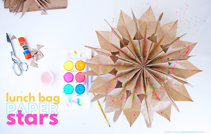 How to Make Paper Stars From Lunch Bags