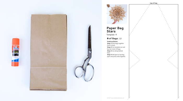 Learn how to make paper stars out of lunch bags. These can be made quickly and inexpensively!