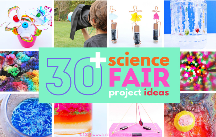 30+ Science Fair Project Ideas for Kids- based on grade level.