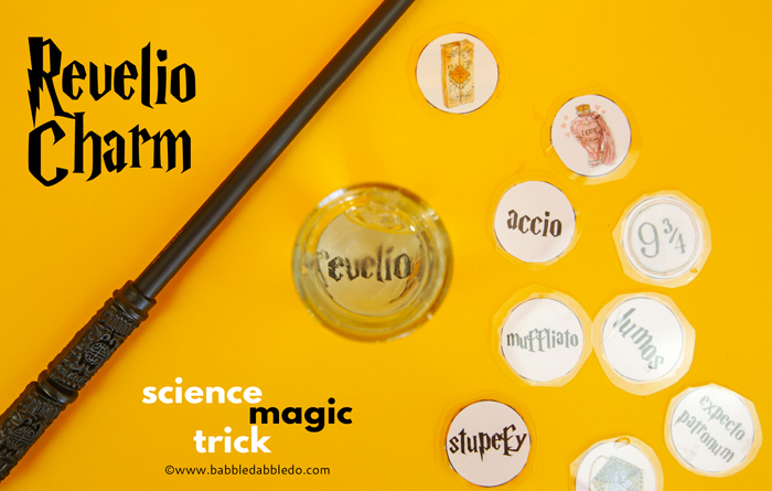 Revelio Charm: A Science Magic Trick for Kids inspired by Harry Potter
